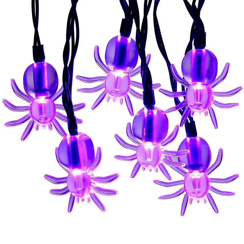Spider Style LED String Lights | Premium Halloween Ambiance