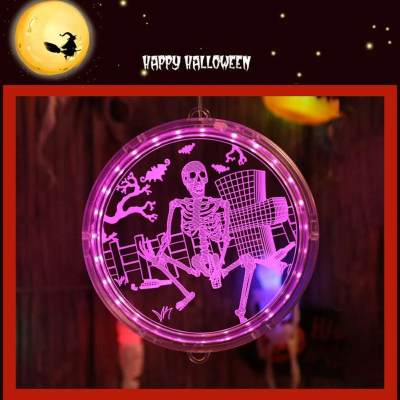 3D Window Hanging Lamp | Premium Halloween Light Decoration