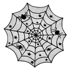Spider Web Lace Tablecloth | Premium Halloween Table Décor, 40in