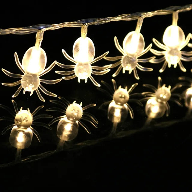 Spider Style LED String Lights | Premium Halloween Ambiance