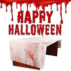 Bloody Handprint Tablecloth & Apron Set | Premium Halloween Decor
