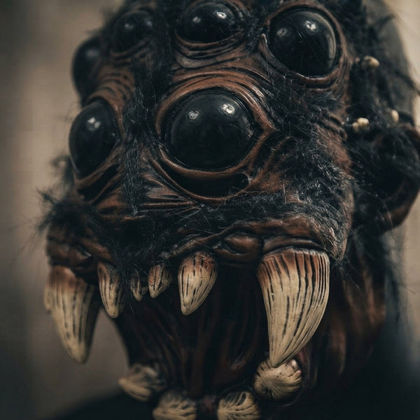 Horror Spider Latex Mask | Premium Halloween Costume Prop - product-storytelling-v2