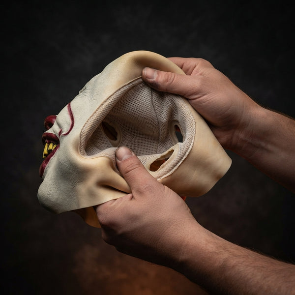 Latex Clown Mask | Premium Halloween Costume Prop - product-storytelling-v2
